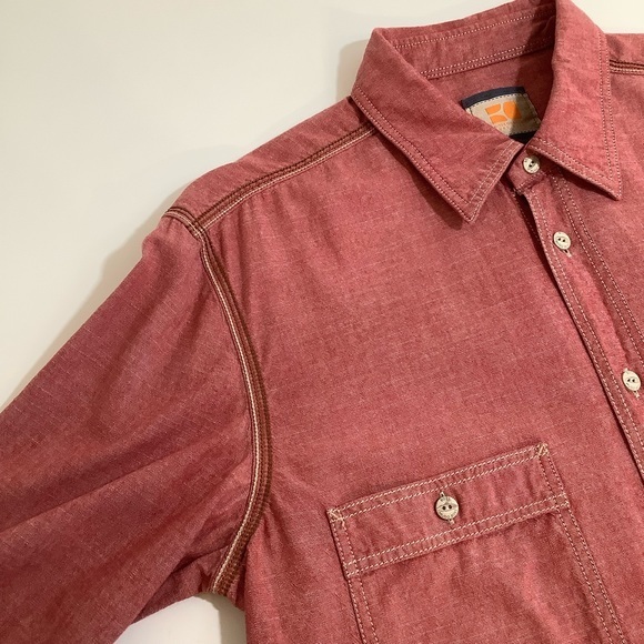 Hugo Boss Boss button down casual shirt size M EUC - Picture 11 of 15